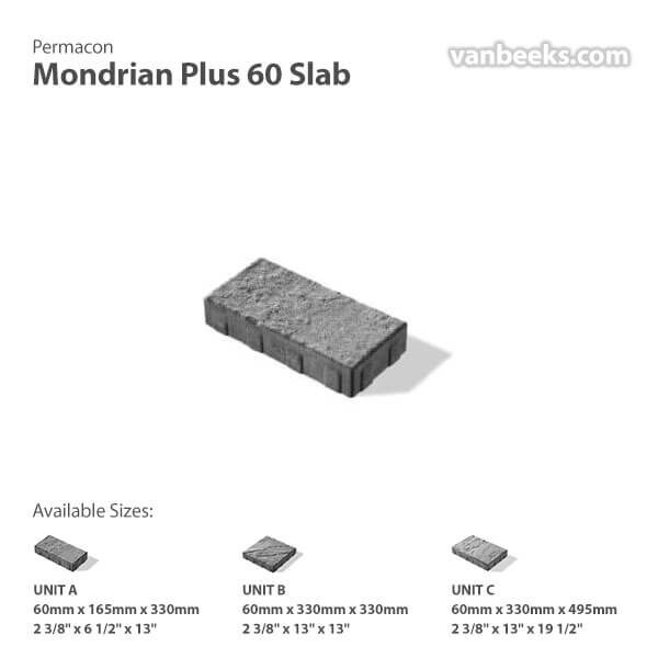Permacon Mondrian Plus 60 Concrete
